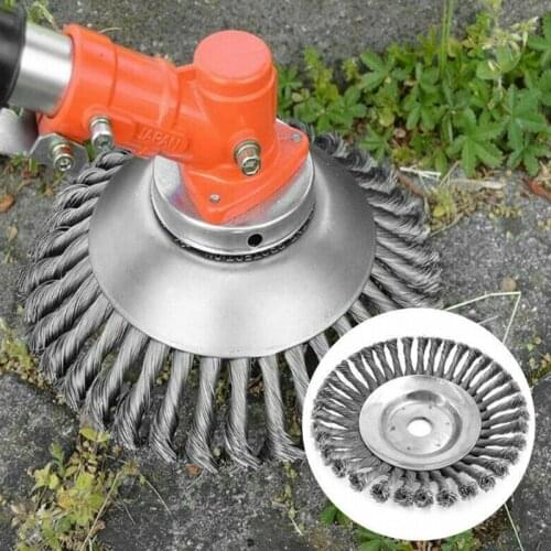 150mm Steels Wire Grass Trimmer Head Rounded Edge Weed Trimmer Head Grass Brush Removal Grass Tray Plate Weeding wheel Lawnmower