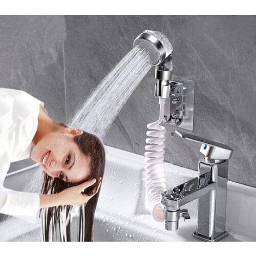 Faucet External Shower Hand Toilet Faucet Filter Flexible Suit Wash Hair House Kitchen Sink Faucet Water Saving