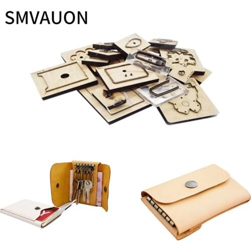 SMVAUON Wooden Diy Clasp type Multi function key bag wallet Dies Fille Scrapbooking Suitable For Die-cutting Machines