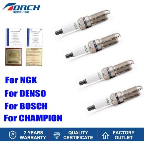 TORCH QH5RTC-13 Spark plug for Denso PT16VR13 Denso ITV16 Bosch HR8MCV+ Bosch HR8MEV Champion OE031 NGK TR5A-13 4/6PCS