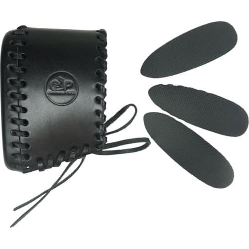 Tactical Rifle Gun Buttstock Handmade Leather Shotgun Cheek Rest Shoulder Pad For Shooting Adjustable Hunting Gun Accessories