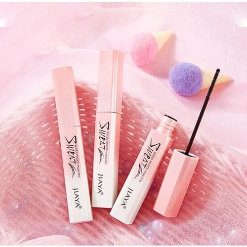 Mascara Waterproof Long Curly Mascara Thick and Not Easy To Smudge Black Mascara Slim Brush Head Bid Farewell To "fly Legs"