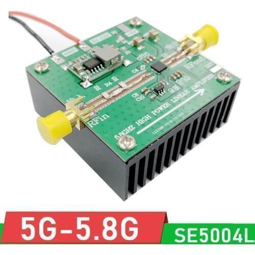SE5004L 5GHZ - 5.8Ghz 2W High Power Linear RF amplifier FPV image transmission signal FOR Ham Radio AMP WIFI Jammer 5.2G