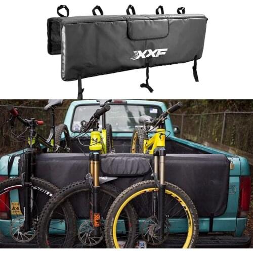 Bike Tailgate Cover Protection Pad Mountain Bike Pick-up Pad With 5 Bike Frame Fixing Straps For Car Truck Bike Accessories