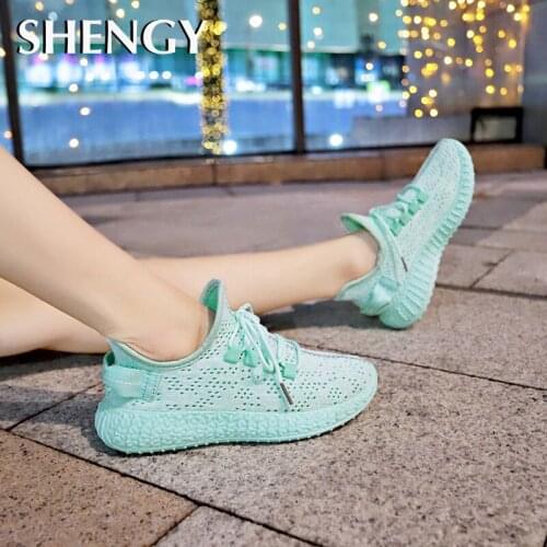2019 Women Sneakers Air Mesh Casual Shoes Air-Cushion Flat Anti-Slip Women Sneakers Outdoor Jogging Trainer Female Footwear