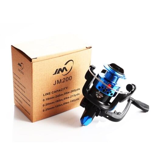 1PCS 200 Type Small Fishing Reel With Line Spinning Wheel Fishing Tackle Electroplating Reel Fishing Rod Accessories