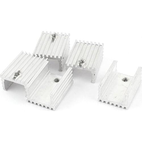 10/20Pcs Heatsink Heat Sink Radiator 20*15*10mm Small Radiator For TO-220 Transistors IC Cooling Accessories Silver Dropshipping