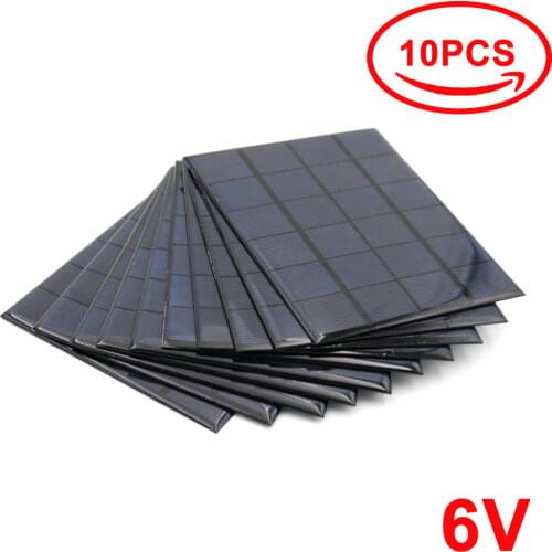 Solar Panel 6V Mini Solar System DIY For Battery Cell Phone Chargers Portable 0.6W 1W 1.1W 2W 3W 3.5W 4.5W Solar Cell