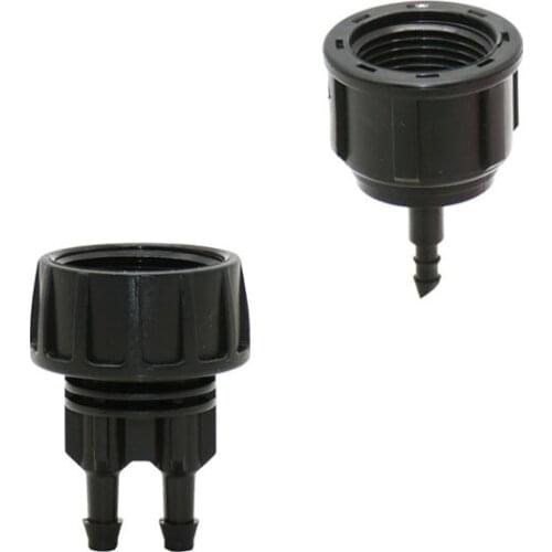 3/4" Female to 1/4" hose Barb connector 2-way tap 4/7 hose water sprinkler water tap connector 20PCS