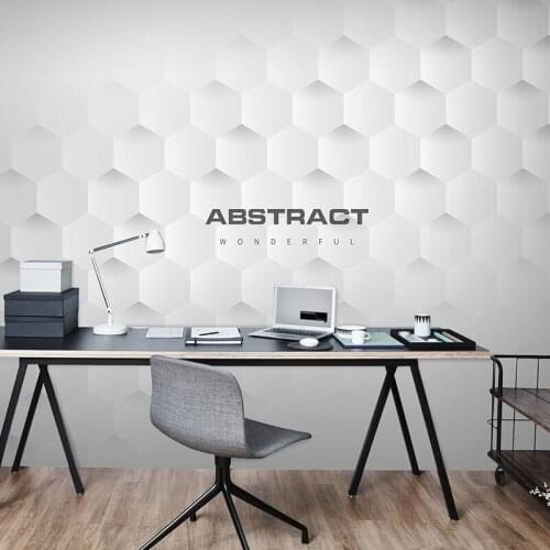 3D office front desk background wall logo wall painting studio living room meeting room Customizable wallpaper papel DE parede