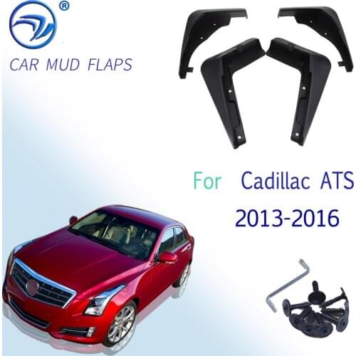 4pcs / Set car Front Rear Mud Flaps Splash Guard Fender Mudguards FOR Cadillac ATS 2013 2014 2015 2016 mud flap