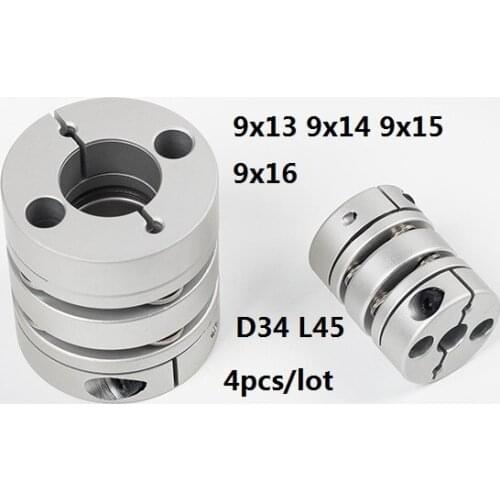 9x13 9x14 9x15 9x16 Double diaphragm Disc coupling coupler screw rod servo motor encoder shaft coupling D34 L45