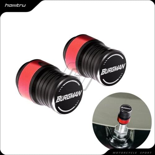 Motorcycle Accessories Wheel Tire Valve Caps Case for Suzuki Burgman 200 400 All Year