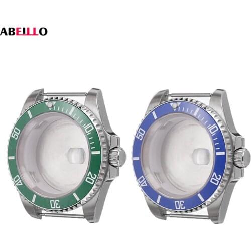 40mm Watch Case Sapphire Glass for Miyota 8215 8205 8200 for Mingzhu 2813 3804 ETA 2836 2834 Watch Movement Repair Part