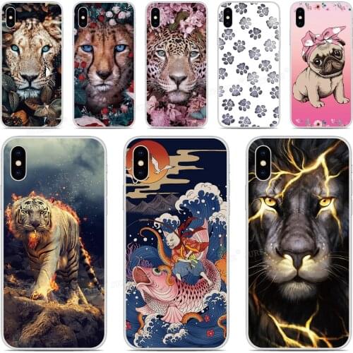 Dog Tiger Dragon Silicone Phone Case For OPPO Find X2 Pro A9 A8 A5 A31 2020 A91 AX5S Realme 5 6 X50 Reno A 3 Pro A52 A72 Cover