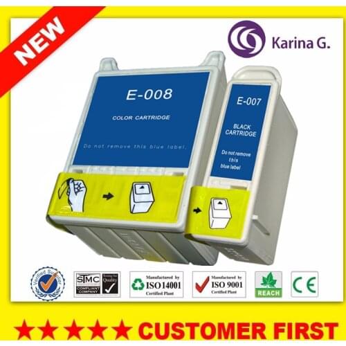 Compatible for T007 T008 Ink Cartridge used For Epson Stylus Photo 780 785EPX 790 825 870 875DC 875DCS 890 895 915 etc