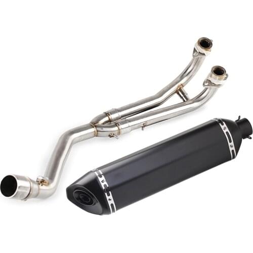 For Yamaha TMAX 500 530 Full Exhaust System Muffler Pipe Slip On DB Killer Motorcycle Connect Mid Link Pipe Hearders (2008-2018)