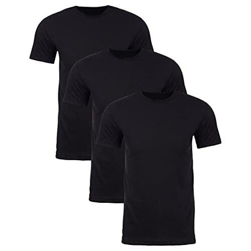 New new Mens Slim-fit Short-Sleeve Crewneck T-Shirt Cotton Casual