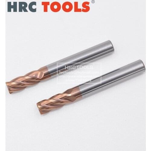 5pcs R0.2 R0.5 R1.0 Alloy Coating Round Nose Milling Cutter Shank Tungsten Solid Carbide Corner Radius End Mill for Machining