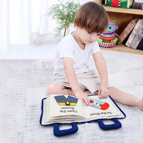 Hot Sell Quiet Book Montessori Toys Educational Baby Cloth Book Life Skills Learning Soft Books Kids Busy Book For Toddlers