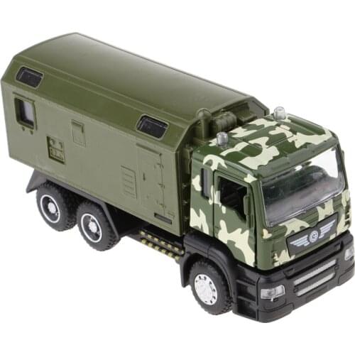 CN Army Truck Die Cast 6 "Pullback Action Fire Truck with Lights