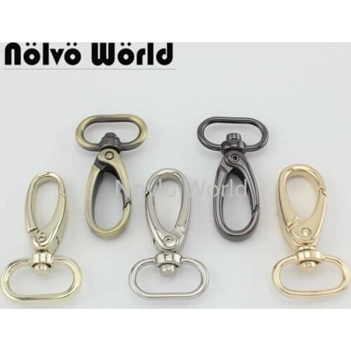 Nolvo World 5-20-100pcs 5 colors 46*19mm 3/4" Bag Clasps Lobster Swivel Trigger Clips Snap Hook