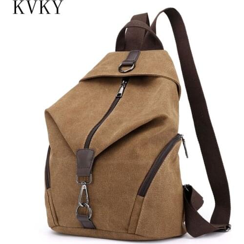 2021 Fashion High Quality Women Backpack Cute Canvas Backpacks Girls Female Rucksack School Shoulder Travel Bags mochila