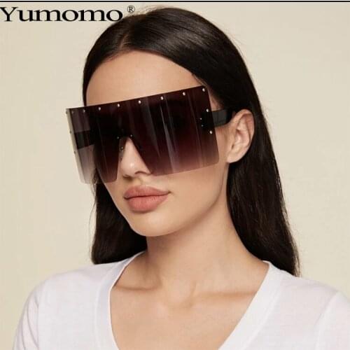 Fashion Oversize Square Sunglasses Women Sun Glasses Female Eyewear Eyeglasses Plastic Gradient Lens Shade Fashion UV400