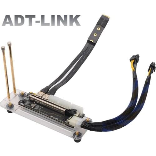 PCIe3.0 M.2 Key NVMe To x16 External eGPU Graphics Card Vertical Bracket Riser Cable 25CM 32Gbs For ITX STX NUC VEGA64 GTX1080ti