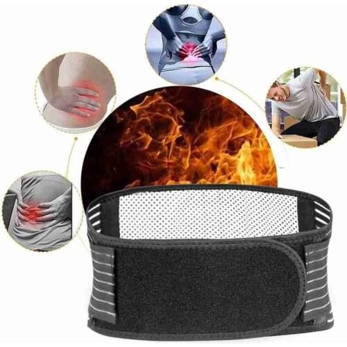 Adjustable Tourmaline Self Heating Lumbar Brace Massage Band Magnetic Therapy Back Waist Support Belt Health Bone Care S M L XL