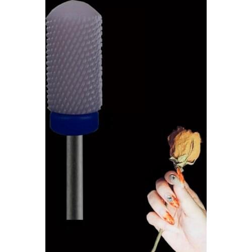 Pink Ceramic Nail Drill Bit - Large Smooth Top Bit - M