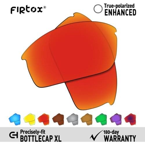 Firtox True UV400 Polarized Lenses Replacement for-Oakley Bottlecap XL Sunglasses (Compatiable Lens Only) - Multiple Colors