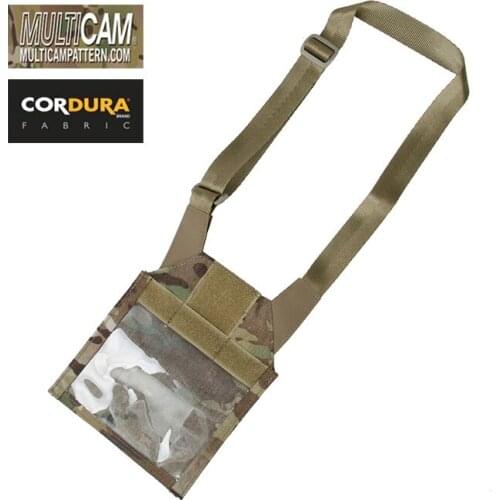 Tactical Neck ID Badge Holder Organizer Admin Pouch Multicam PenCott Greenzone (XTC051086)