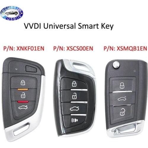 1pc,3pcs,10pcs,XHORSE VVDI Universal Remotes Smart Key with Proximity Function PN: XSKF01EN, XSCS00EN, XSMQB1EN English Version