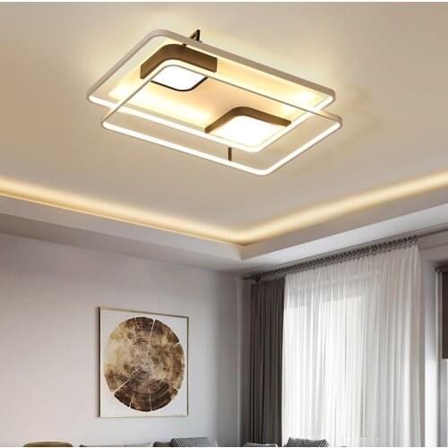 Vintage Black Lamp Led Square Ceiling Lamp Fixtures Black Hotel Room Ceiling Light Gold Lamparas De Techo Fancy Lights For Home
