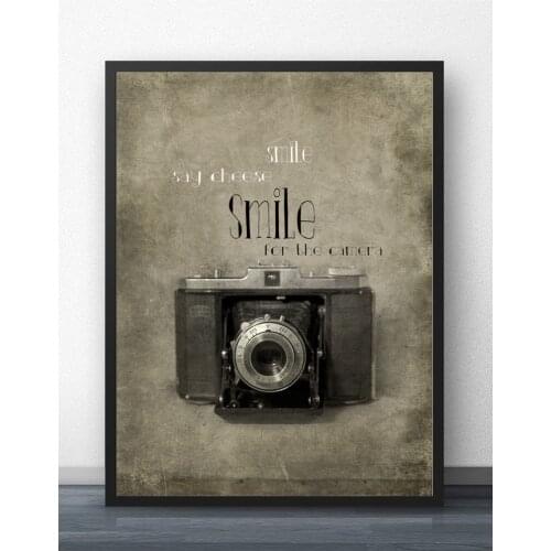 Vintage Cameras Wall Art Paint Wall Decor Canvas Prints Canvas Art Poster Oil Paintings No Frame