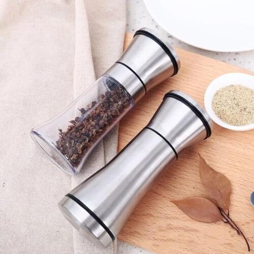 High Quality Manual Stainless Steel Salt Grinder Kitchen Accessories Pepper Mill Spice Adjustable