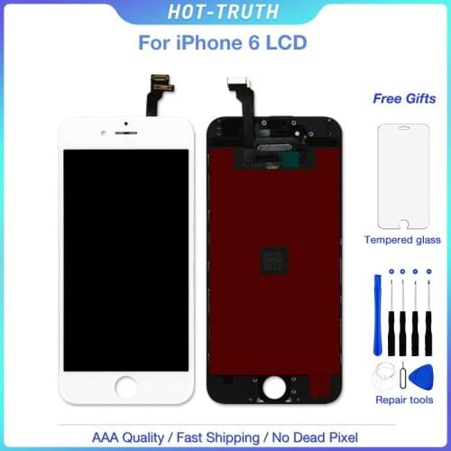 1PCS Pantalla Screen LCD for iPhone 6 LCD Display Digitizer Touch Screen Assemby Free Shipping+Tools+Tempered Glass Protector