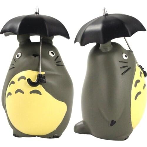10.5cm Totoro Action Figure With Umbrella Toy Anime My Neighbor Totoro PVC Action Figurens Doll Birthday Gift for children