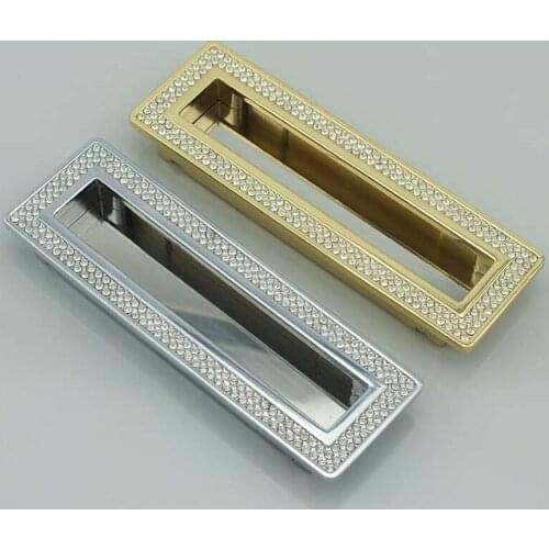 106mm Modern simple wardrobe cabinet crystal handles Fashion luxury drawer pulls furniture door handles Diamond hardware handles