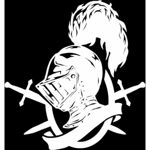 14.5*15.3CM Symbol Royal Knight Warrior Soldier Decal Covering The Body Car Sticker Vinyl Laptop Suitcase Skateboard Sticker