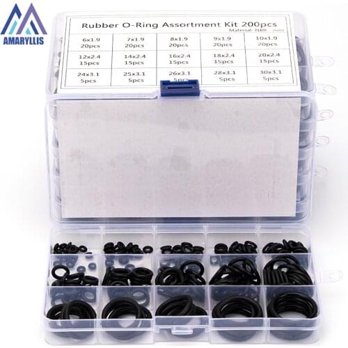 150-200-225pcs PCP Paintball NBR Rubber Gasket Replacements Sealing O-rings Kit OD 6mm-35mm CS 1mm 1.5mm 1.9mm 2.4mm 3.1mm S1