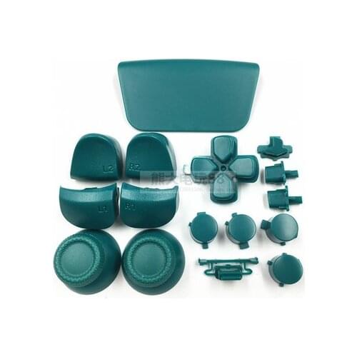 16Pcs New Green Color Controller Buttons Set For PS5 Controller Joystick Caps and RB LB For P5
