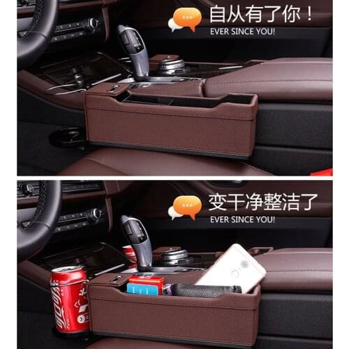 2021 car-styling Car Seat Gap Storage Box Organizer for Mitsubishi Outlander Asx Lancer 10 9 EX Pajero Sport Eclipse Carisma