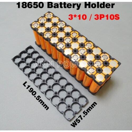 36V 3P10S 18650 battery holder / bracket Used for 10S 36V 8ah 9Ah 10Ah li-ion batteries pack 3*10 37V E-bike battery holder