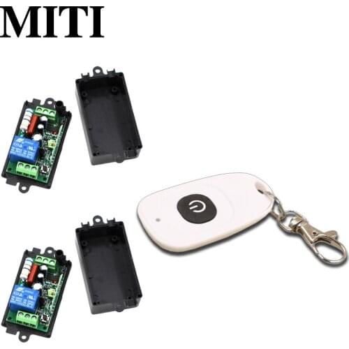 AC110V 220V 1CH RF Wireless Remote Control Switch System 1pcs Transmitter +2pcs Receiver in Good Quality