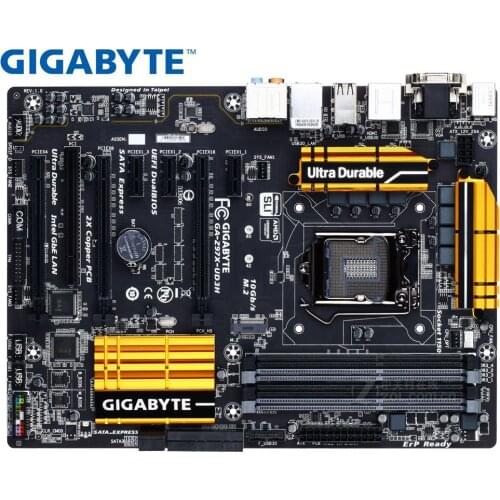 Used Desktop Motherboard original motherboard for Gigabyt Z97X-UD3H LGA 1150 DDR3 USB2.0 USB3.0 SATA3