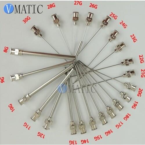 Free Shipping 12pcs High Precision All Metal Tips Tube Length 75mm Stainless Steel Needles