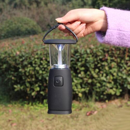 6 LED Solar Hand-Up Crank Dynamo LED Light Lantern Lamp for Outdoor Camping Hunting Hiking Sailing SAL99
