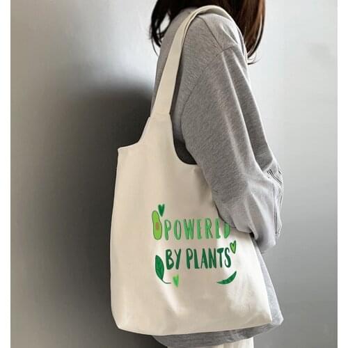 Women Shoulder Shopping Bag Tote Package Bags Eco Foldable Reusable Canvas Bag Girls Cottagecore Aesthetics Print Handbag Lady